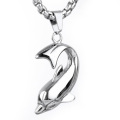 Hip Hop Individualität Männer Schmuck Druckguss Edelstahl Dolphin Halskette